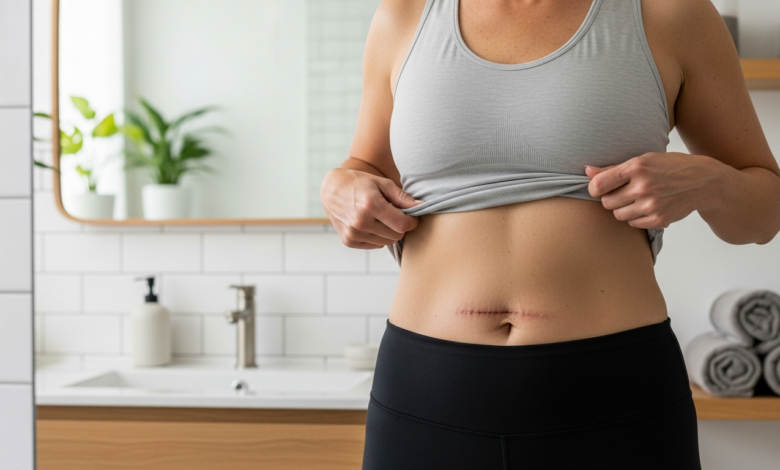 Flacher Bauch nach Hysterektomie