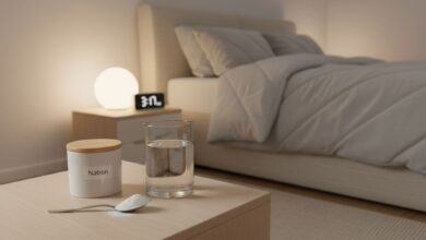 Natron vor dem Schlafengehen