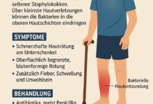 Rotlauf (Wundrose) am Bein: Ursachen, Symptome und Behandlung