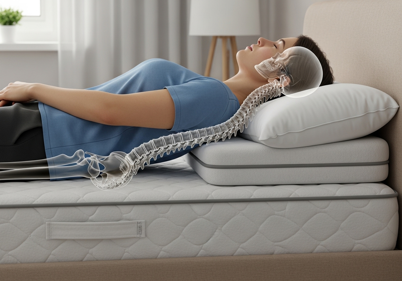 Beste Schlafposition bei Rundrücken