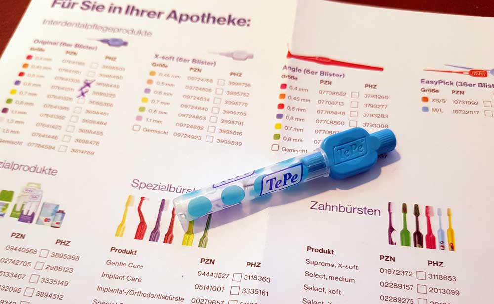 Wichtig ist vorher die passende Indentalbürsten Größe herauszufinden.