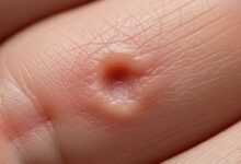 Warze abgefallen: Loch als Ursache?