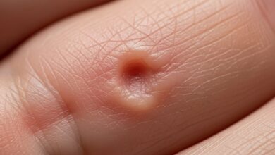 Warze abgefallen: Loch als Ursache?