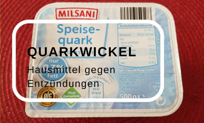 Wie mache ich einen Quarkwickel?