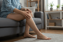 Ziehende Schmerzen im Bein beim sitzen und liegen