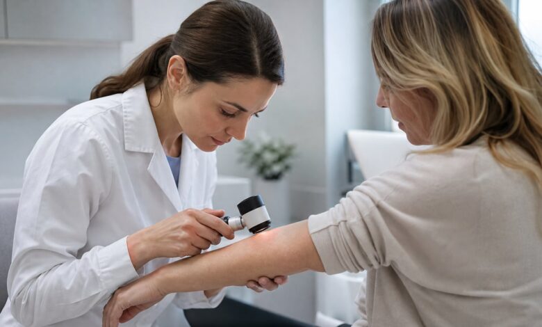 Dermatologische Untersuchung bei Juckreiz