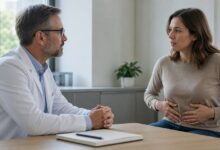 Ärztliches Gespräch über Verstopfung