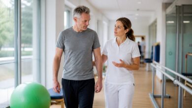 Patient beginnt nach einer Lungenembolie mit begleitetem Belastungsaufbau
