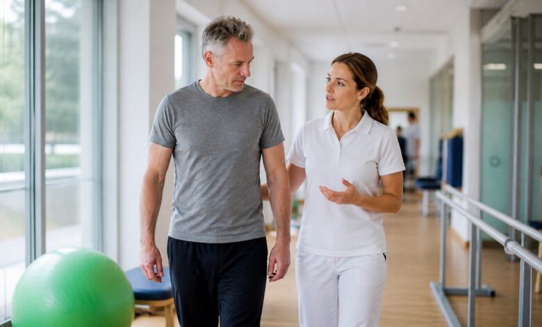 Patient beginnt nach einer Lungenembolie mit begleitetem Belastungsaufbau